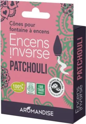 Image de Cône d'encens pour fontaine à fumée Patchouli - Inverse