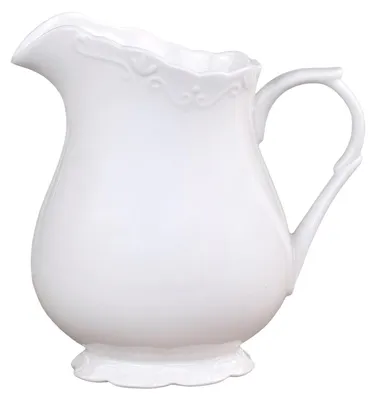 Porzellankanne Provence 1,1 L, weiß, 18 cm, Dekokanne