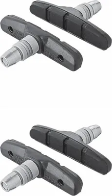 Immagine prodotto di Shimano M70T3, set di 2 pattini per freni V-Brake, 70 mm, nero - elevata potenza frenante...