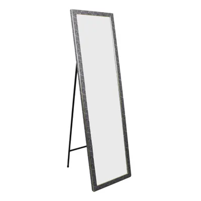 Produktbild von MISOU Ganzkörperspiegel Schwarz Marmoroptik Stehender Spiegel 44x126cm Kinderzimmer