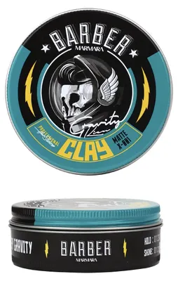 Produktbild von barber marmara CLAY Matte Hair Wax 100ml | Haarwachs Männer - Sehr Starker Halt