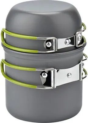 Produktbild von Picknick Topf Camping Kochgeschirr Campinggeschirr Outdoor Wandern Cookware Set, aus Legierter Stahl