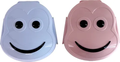 Produktbild von 2er Set Kinder Brotdose Affe Kunststoff Brotbox Lunchbox Frühstücksbox Vesperbox Schule Kindergarten Vesperdose