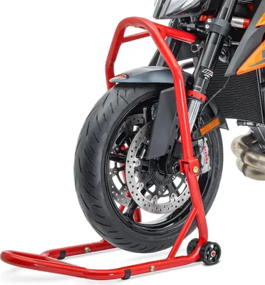 Zdjęcie produktu dla Stojak motocyklowy # Classic 5 PIN Stojak montażowy do głowicy kierownicy, czerwony