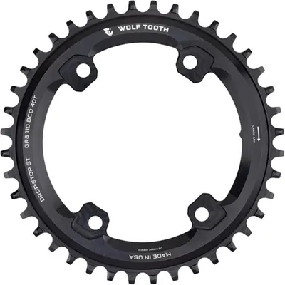 Image de Plateau Shimano GRX, 110 BCD Asymmetric, Drop-Stop ST - black - 40 dents