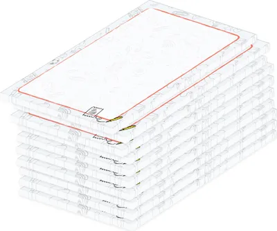 Produktbild von PRICARO Notizblock "Doodles", magnetisch, A7, 10 Stück