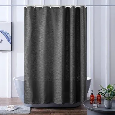 Produktbild von Famanu Duschvorhang Vintage 55 x 102 Zoll Blau - 2 Stück