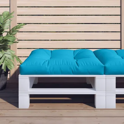 Produktbild von Möbel Palettenkissen Blau 70x70x12 cm Stoff - Gartenmöbelauflagen 360473