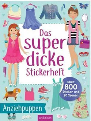 Produktbild von arsEdition Das superdicke Stickerheft – Anziehpuppen