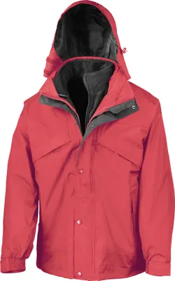 Produktbild von Result Herren 3-in-1 StormDri Jacke mit Reißverschluss und Druckknöpfen, wasserabweisend, winddicht BC930 (4XL) (Rot)