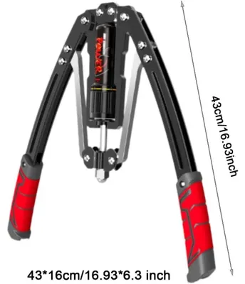 Productafbeelding van Borsttrainer voor mannen - Hydraulische krachtexpander - Verstelbare weerstand - Training voor armen en borst - Professionele krachttraining - Fitnessapparaat voor thuisgebruik