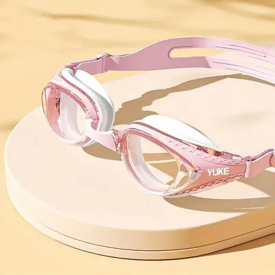 Image de Lunettes de natation pour adultes, professionnelles anti-buée, rose
