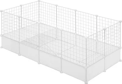 Immagine prodotto di Trasportino da interno per cani e gatti, bianco, in plastica e metallo