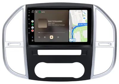 Image de Autoradio Android 64 Go pour W447 Mercedes Vito à partir de 2014-2020 2Din Bluetooth Radio Carplay RDS WIFI DSP GPS DAB