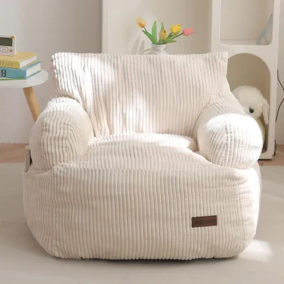 Produktbild von Kinder Sitzsack Corduroy - Lazy Chair mit Aufbewahrungsfach - Schaumfüllung