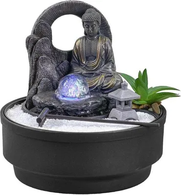 Image de Fontaine d'intérieur « Cascade zen » - Décoration - 21 cm