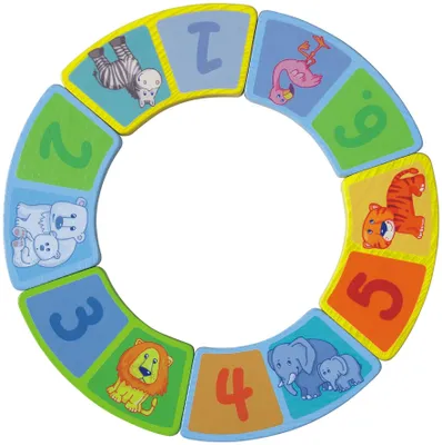 Produktbild von Haba 7631 - Meine erste Spielwelt Zoo - Zahlenschlange Zootiere