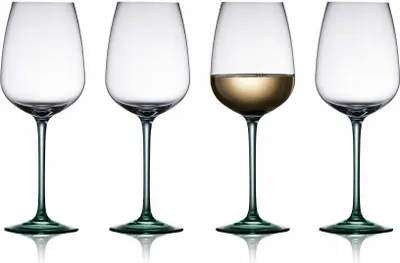 Produktbild von Lyngby Glas 31727, Weißwein-Glas, Glas, Grün, Einfarbig, 530 ml, 4 Stück(e)