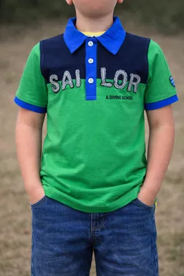 Produktbild von 81161 Blue Seven Poloshirt T-Shirt Jungen Grün Gr.104