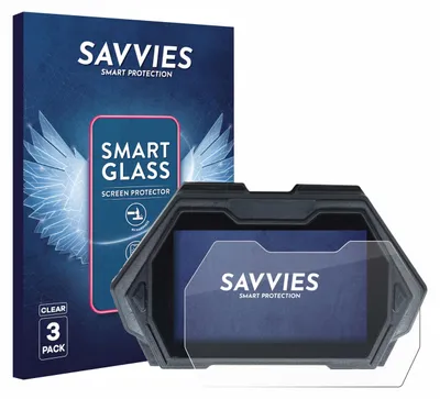 Produktbild von 3x Savvies Schutzglas Folie für Kukirin G3 Pro 9H Panzer Schutzfolie Glas Displayschutz klar transparent