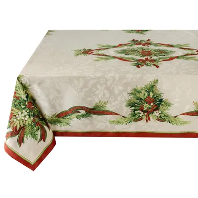 Stofftischdecke Weihnachtsbänder 304,8x152,4 cm rechteckig