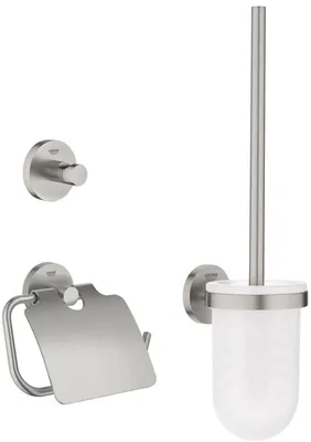 Produktbild von Grohe Essentials WC-Set 3 in 1 supersteel