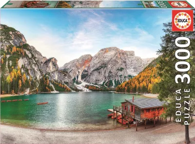 Image de EDUCA Puzzle Pragser Wildsee en automne, Italie 3000 pièces