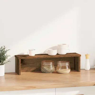 Zdjęcie produktu dla vidaXL Sztaplowana półka kuchenna o wyglądzie odzyskanego drewna 50x15x16 cm z materiału drewnopochodnego