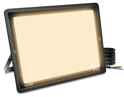 LED-Wandfluter 400 W, 40.000 lm, IP66, warmweiß, 3000 K
