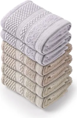 Produktbild von Mijolnir, Piramit 4, Mehrfarbig, Waschhandtuch-Set (6-teilig), 100% BAUMWOLLE, 30 x 50 cm