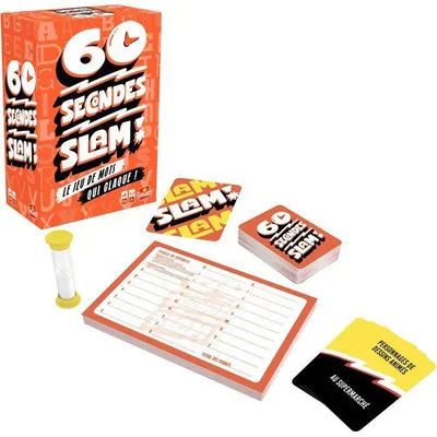 Image de Jeu de société 60 Seconds Slam Goliath, Jeu de cartes et mots de rapidité, Dès 10 ans, 2 joueurs et plus