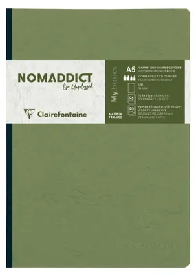 Produktbild von Clairefontaine 795403C - Notizbuch / Heft AgeBag DIN A5 14,8 x 21 cm, mit Leinen