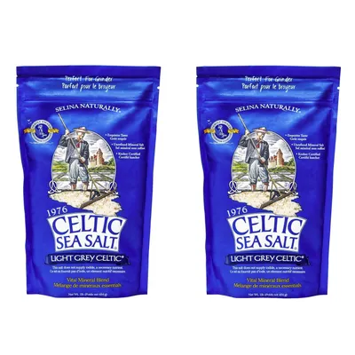 Produktbild von Light Grey Celtic coarse sea salt, 1 lb. bag - Pack of 2