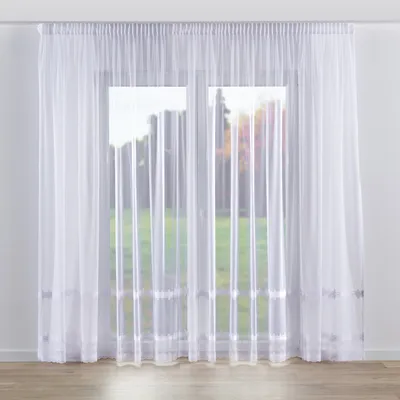Obrázok produktu pre Jednoduchý voálový záves s páskou