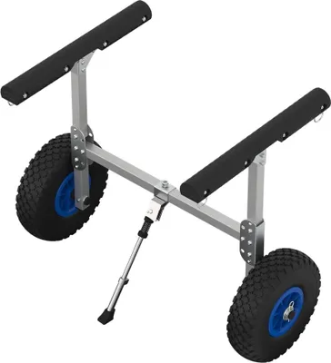 Immagine prodotto di Carrello per canoe carrello per barca carrello di trasporto per SUP alluminio SUPROD KW260, nero/blu