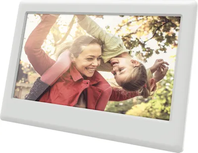 Obrázek produktu pro SENCOR SDF 742 WH Digitání fotorámeček, displej 7" (17,8 cm) HD 1024×600 IPS, čtečka karet, podpora USB, zobrazení foto JPG/PNG, kalendář/hodiny,postupné promítání, interval promítání
