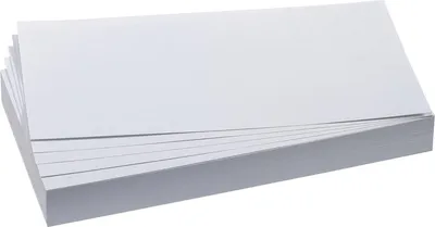 Produktbild von Moderations-Karte Rechteck 205mmx95mm Weiß 500 Stück Packung mit 8 Stück