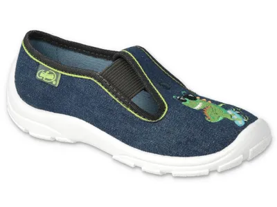 Produktbild von Hausschuhe Befado Danny 975X171 blau mit Dino 29