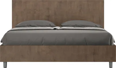 Zdjęcie produktu dla ITYHOME - Łóżko wyposażone w stelaż z listwami z pojemnikiem 160x200 orzech New Egos