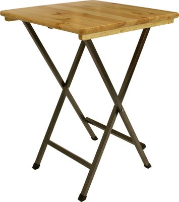 DEGAMO Stehtisch Partytisch Bartisch Stehbiertisch ZÜRICH 78x78cm quadratisch, Holz + Metall
