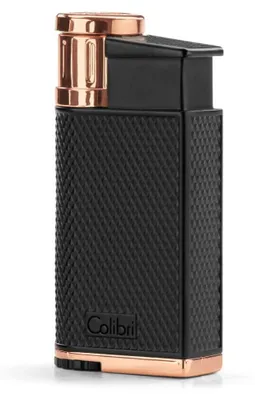 Produktbild von Colibri 1928 Evo LI520C - Zigarrenfeuerzeug - Schrägflamme 30° Winkel, schwarz-rosegold
