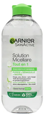 Zdjęcie produktu dla Garnier SkinActive All-in-1 Płyn micelarny do skóry mieszanej i wrażliwej, 400 ml