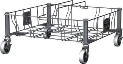 Produktbild von Rubbermaid Slim Jim® 2-facher Transportroller aus Edelstahl