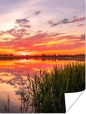 Produktbild von MuchoWow® Poster Wasser - Luft - Natur 120x160 cm - Wandbilder