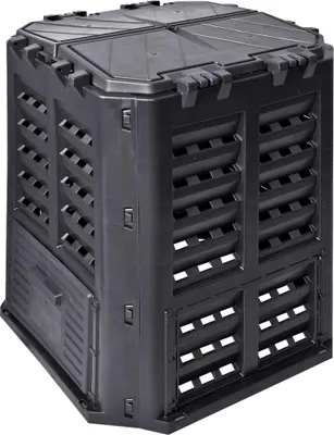 Obrázek produktu pro vidaXL Zahradní kompostér černý 68,9x68,9x83,9 cm 360 L