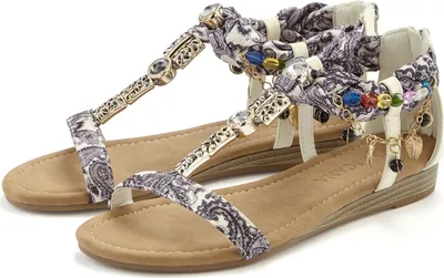 Produktbild von LASCANA Sandale Sommerschuh, Sandalette, offener Schuh, creme Größe 41