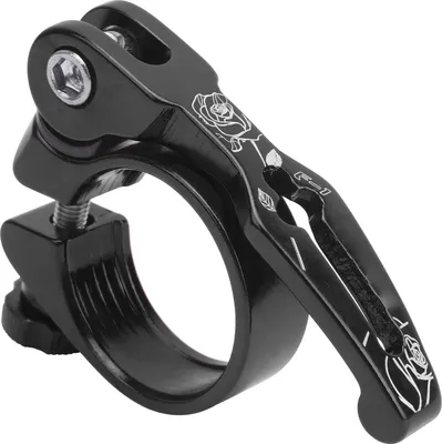 Produktbild von 31,8 mm Fahrrad-Sattelklemme, Aluminiumlegierung, Schnellspanner, Mountainbike-Sattelstützenklemme, Schwarz