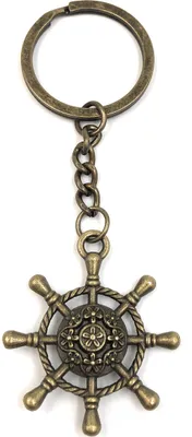 Immagine prodotto di Onwomania portachiavi volante bronzo piccolo marinaio metallo ciondolo fascino