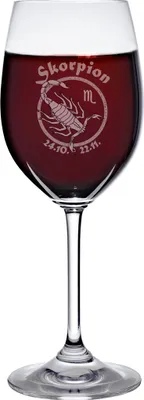 Produktbild von Weinkelch 300ml mit Sternzeichen Skorpion