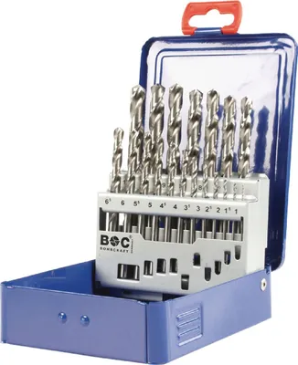 Produktbild von Bohrcraft HSS-G DIN 338 geschl. Typ N in BC-Industriekass. - 19-tlg. 1,0 - 10,0 x 0,5 mm stg. / MG 10 - (VPE: 1 Stk.)